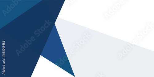 White and blue abstract background. Modern abstract blue and white banner background with geometric shapes. modern eps10
