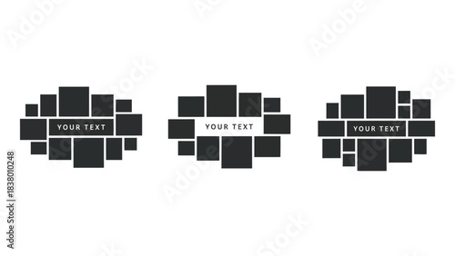 Photo collage template for social media and graphic design