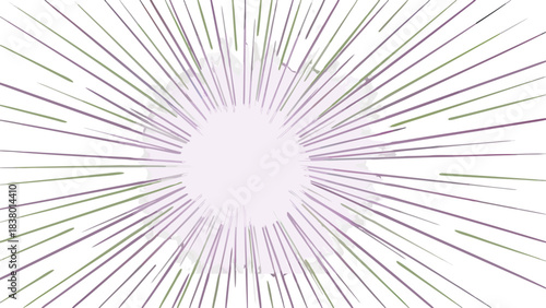 Abstract Radial Burst Explosion Center Light Effect Pixel Art Retro Style Vibrant Colors Outward Radiating Lines on Dark Background Nostalgic Visual Energy Vibrant Motion