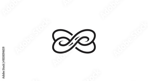 Stylized Infinity Symbol Representing Eternal Connection and Limitless Possibilities.