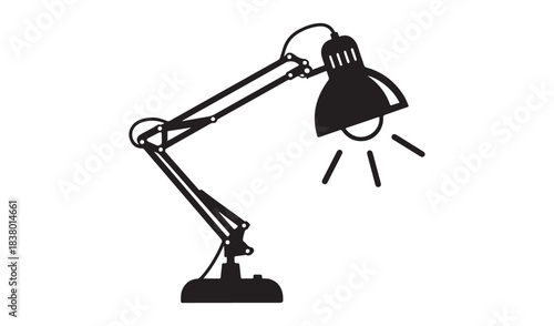 Microscope on white background Vector
