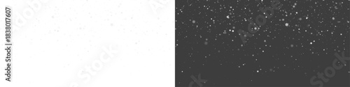 16:9 Snow snowfall snowflakes Christmas winter holiday background PNG overlay	
