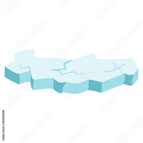 Iceberg mountain broken pieces in arctic 