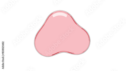 Close Up Pink Nose Illustration On Black Background With White Outline And Subtle Highlights Representing Breathing Or Sniffing With No Face Visible
