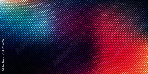 Red frosted ribbed glass texture background. Gradient reflections on a corrugated glass surface. Luxurious glossy surface with a warm gradient glow. Vector Illustration