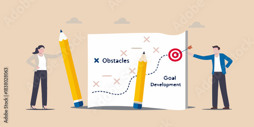 Navigating challenges and planning a path to achieve a defined goal