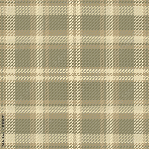 String plaid texture fabric, large vector tartan textile. Kilt pattern background check seamless in pastel and light colors.