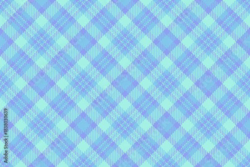 Soft, pastel plaid pattern in cool blue and teal hues. Ideal for backgrounds, textiles, and design projects needing a calming, classic touch. Versatile, elegant texture.