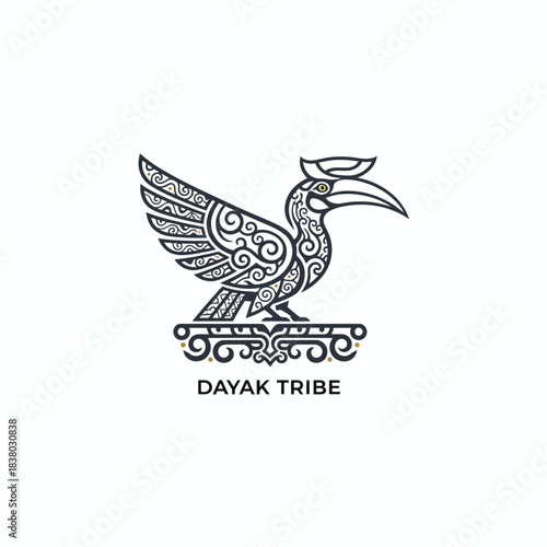 Dayak heritage defined by bold patterns and powerful tribal spirit.