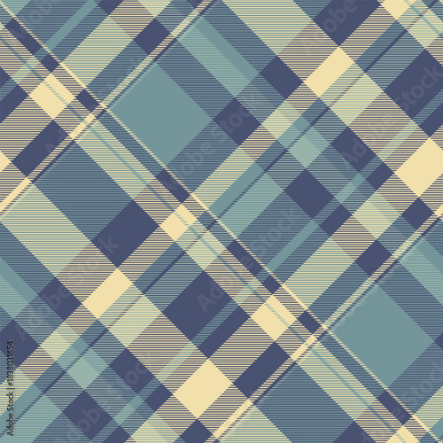 Complexity fabric vector texture, chinese new year textile check background. Naked tartan pattern seamless plaid in pastel and blue colors.
