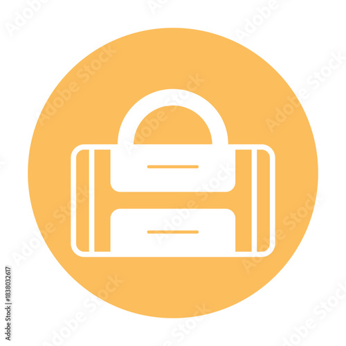 Gym Duffel Vector icon which can easily modify or edit