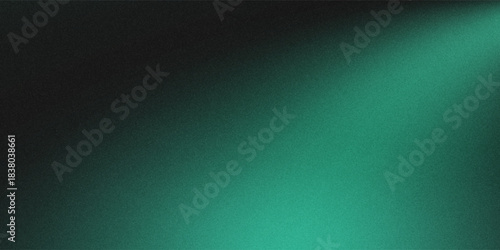 Abstract background Soft green light on dark background