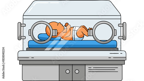 vector illustration of an oven