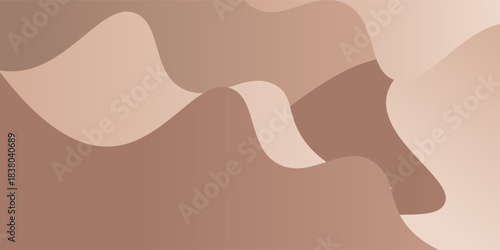 Abstract background of mocha color shapes. Soft warm cover. eps10