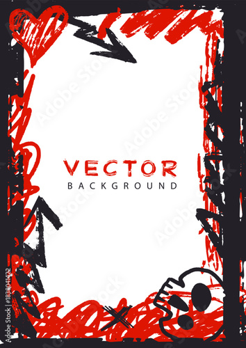 Creative grunge marker texture