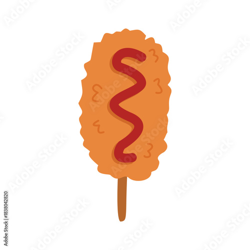 Corn Dog on Stick, korean corn dog