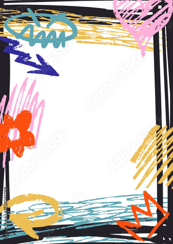 Grunge marker texture design