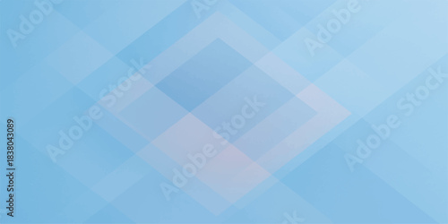 Abstract blue geometric triangle background with 3D cubes and seamless pattern