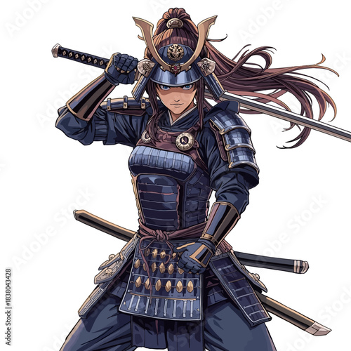 Woman Samurai Very Cool Design