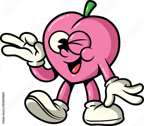 Cartoon Peach Character