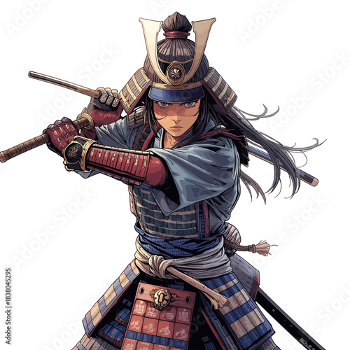 Woman Samurai Very Cool Design