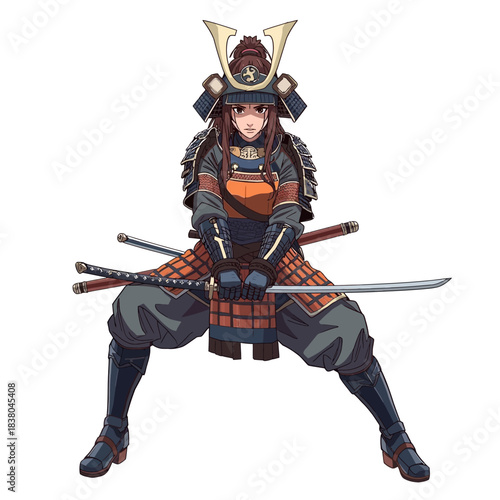 Woman Samurai Very Cool Design