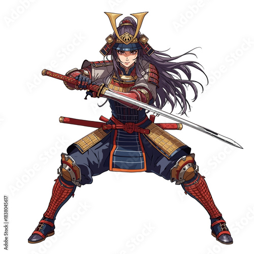 Woman Samurai Very Cool Design