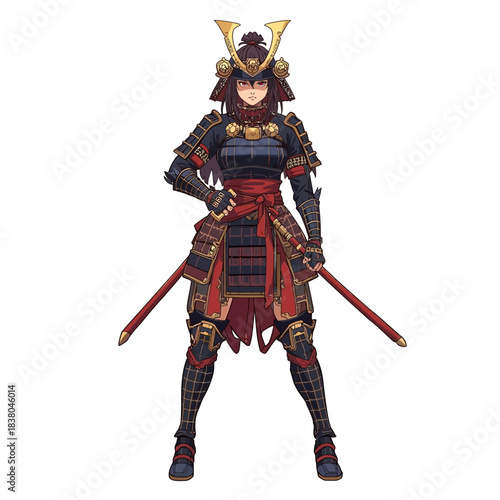 Woman Samurai Very Cool Design