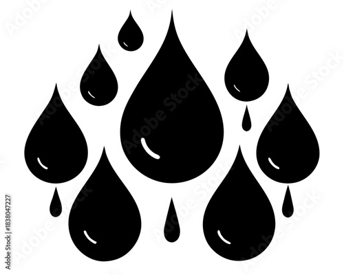 blood drops simple silhouette vector,blood dropsicon