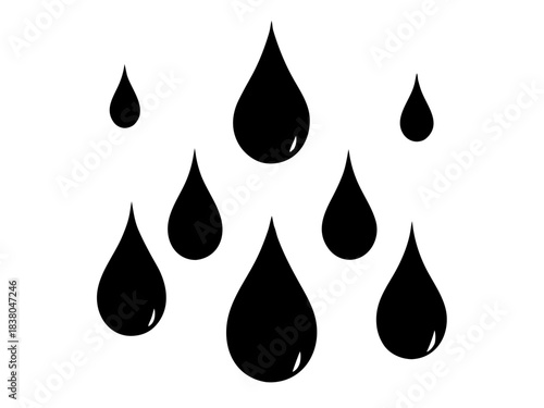 blood drops simple silhouette vector,blood dropsicon