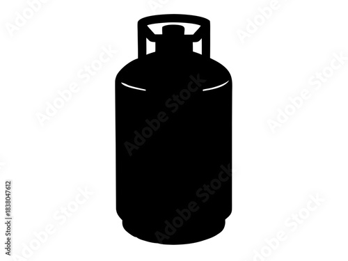 gas cylinder black silhouette vector,gas cylinder icon