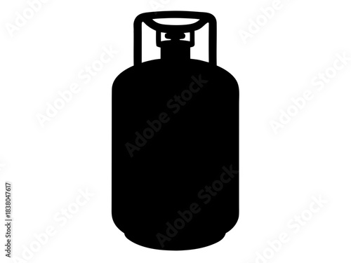 gas cylinder black silhouette vector,gas cylinder icon