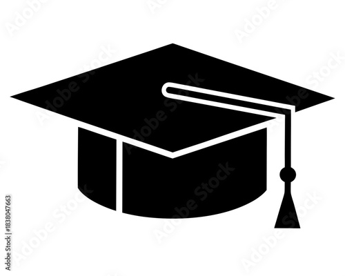 graduation cap black silhouette vector,graduation cap icon