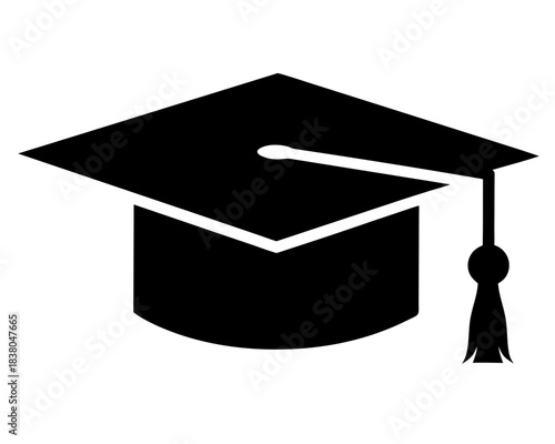 graduation cap black silhouette vector,graduation cap icon
