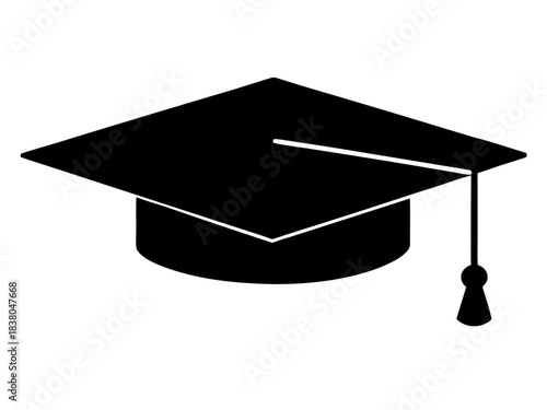 graduation cap black silhouette vector,graduation cap icon