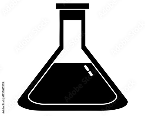 laboratory flask simple black silhouette vector,laboratory flask icon