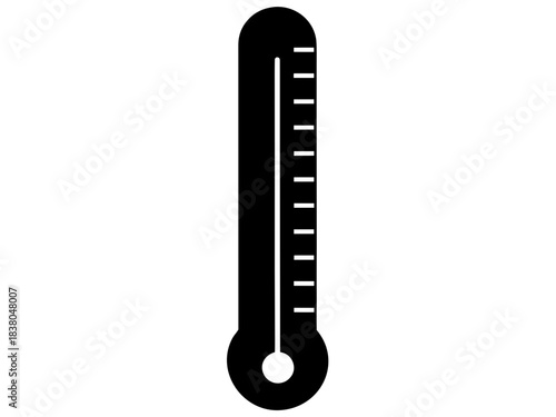 thermometer simple black silhouette vector,thermometer icon