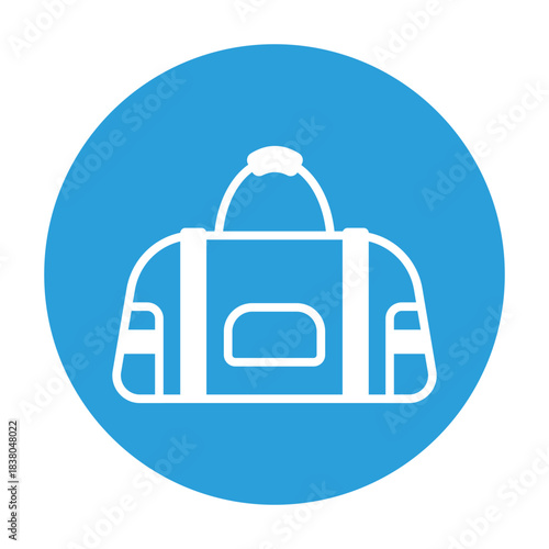 Gym Bag Vector icon which can easily modify or edit
