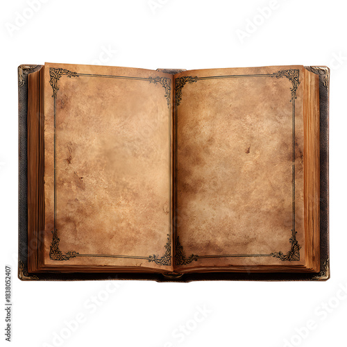 Elegant Photo Album with Embossed Frames Displaying Beautiful Memories