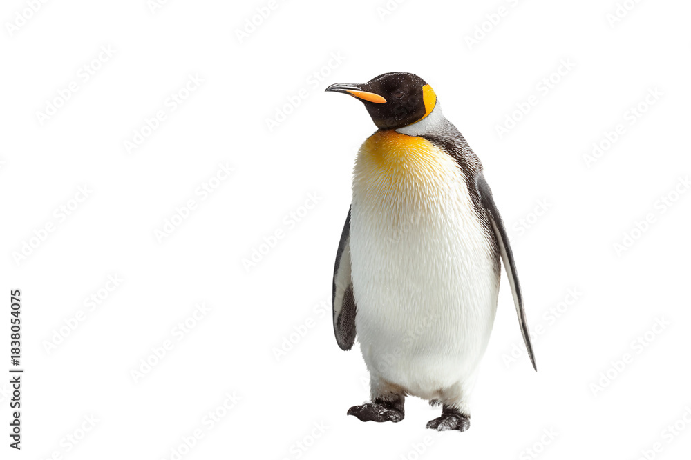 Fototapeta premium Emperor penguin isolated on transparent background