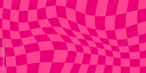 Abstract pink checkered background. Design for banner, greeting card, poster, cover, web, social media.