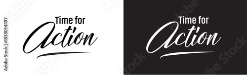 time for action sign 