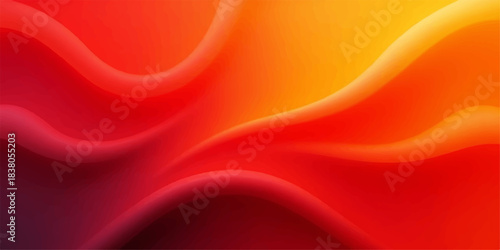 Flowing red silk and satin fabric texture with soft light and smooth waves for a luxurious design backdrop