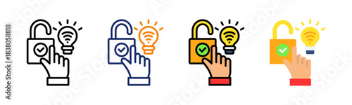 Smart Access Icon Multiple Style Collection Set 