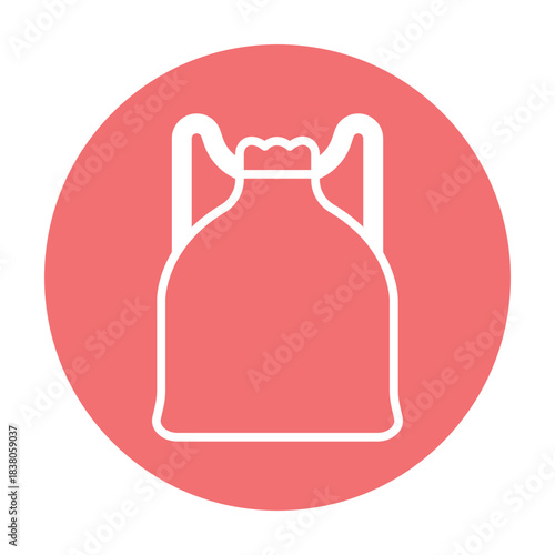 Gym Sack Vector icon which can easily modify or edit
