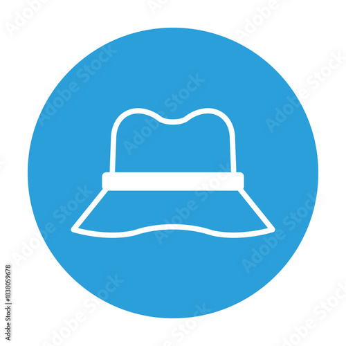 Sun Hat Vector icon which can easily modify or edit