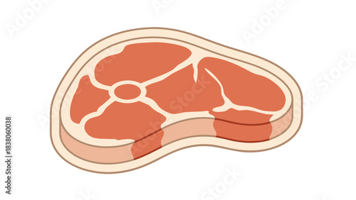 Raw Beef Steak With Marbling Fat On A Black Background A Single Cut Of Meat Ready For Grilling And Cooking Food Preparation And Culinary Arts Concept