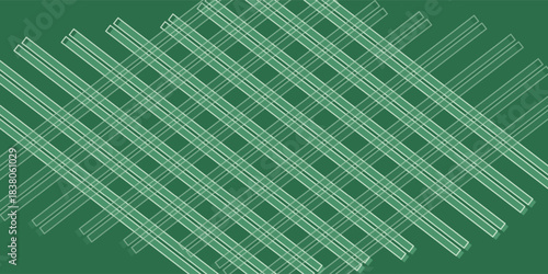Plaid pattern with twill weave.Green tartan checkered seamless pattern.Vector illustration geometric background for fabric and prints. poster