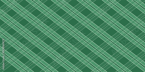 Plaid pattern with twill weave.Green tartan checkered seamless pattern.Vector illustration geometric background for fabric and prints. eps10
