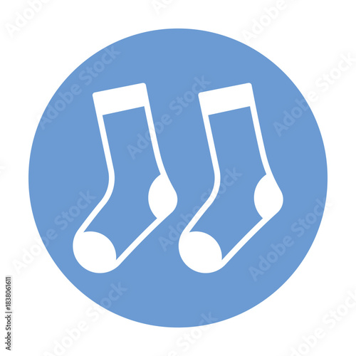 Athletic Socks Vector icon which can easily modify or edit